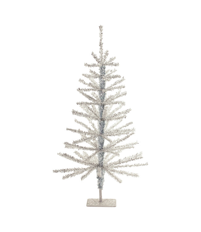 24”H Tinsel Tree PE/Metal