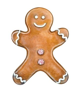 HESTER & COOK Gingerbread Man Table Accent