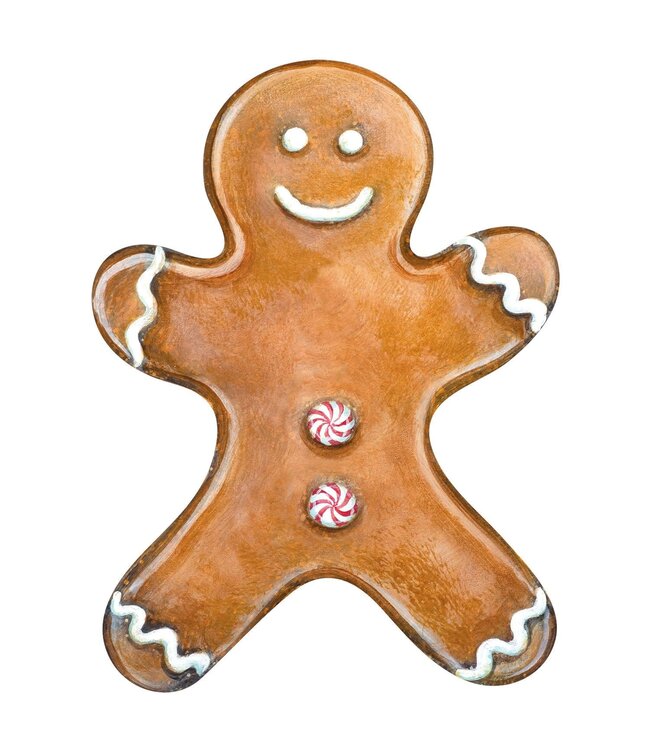 HESTER & COOK Gingerbread Man Table Accent