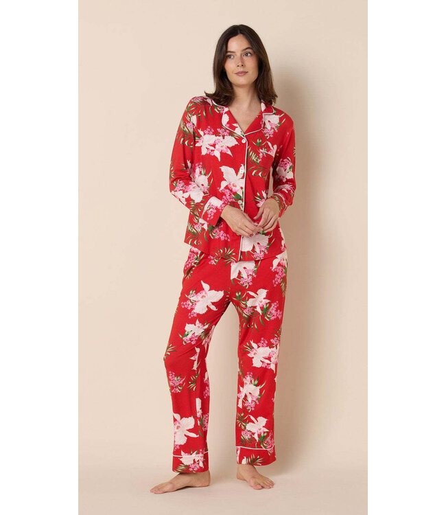 Amy Flora Festiva Pima Knit Long-Sleeved Pajama