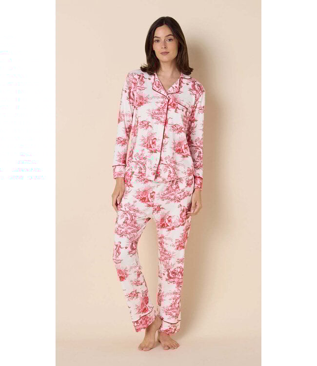 Hannah Idle Hours Pima Knit Long-Sleeved Pajama