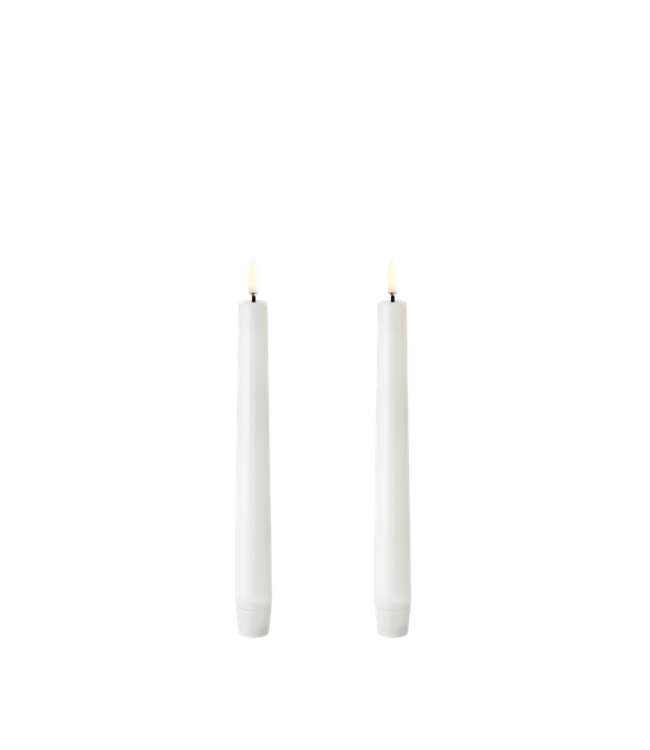 LED Taper Candle, Nordic White Smooth