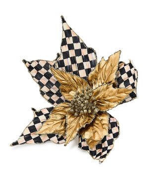 MACKENZIE CHILDS Courtly Noel Poinsettia Clip