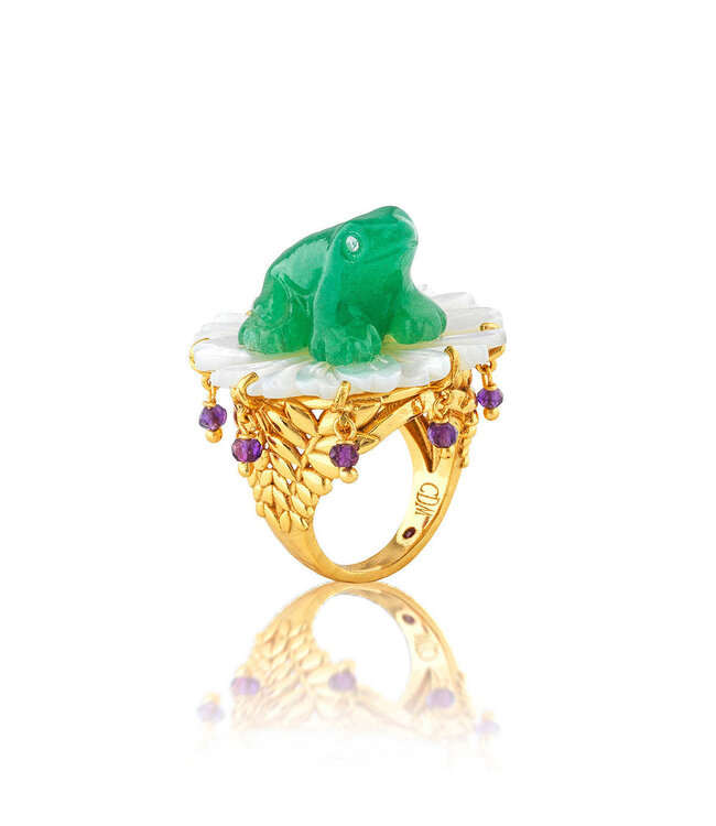 Villandry Frog Prince Ring - Multi