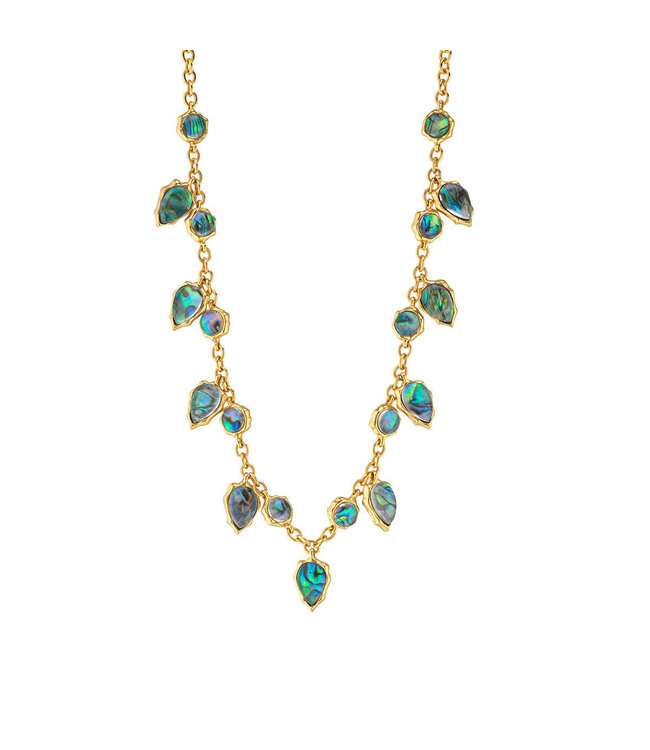 Aurora Necklace, 16"+2.5" - Abalone