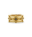 Victoria Ring Band - Gold/Blue Labradorite
