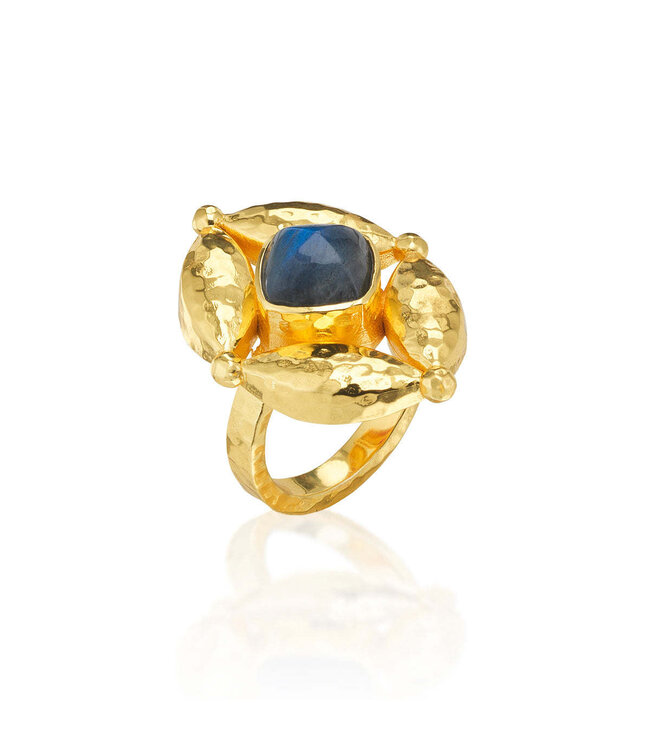 Mystic Eye Ring - Blue Labradorite