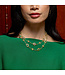 Mystic Eye Double Sided Necklace, 32" - Blue Labradorite/Green Onyx