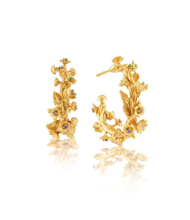 Meadow Small Hoop Earrings - Gold