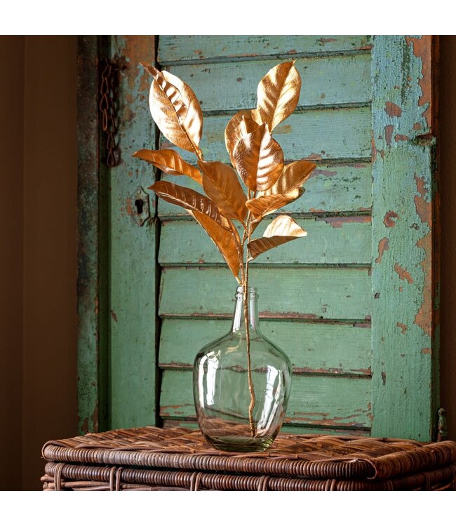 Gold Metallic Magnolia Stem