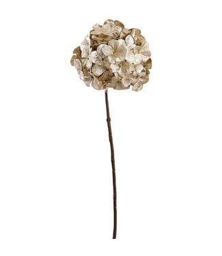 26" Metallic 26" Hydrangea Spray Gold