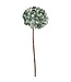 26" Metallic Hydrangea Spray Teal