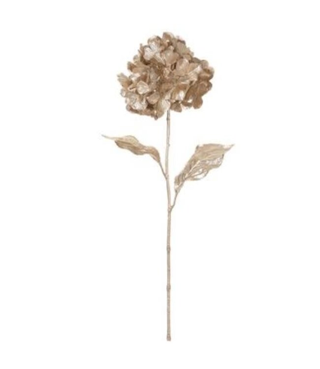 29" Metallic Hydrangea Spray