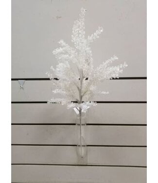 24" Frosted Leaf Spray