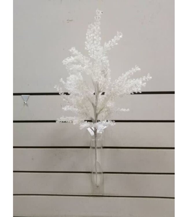 24" Frosted Leaf Spray