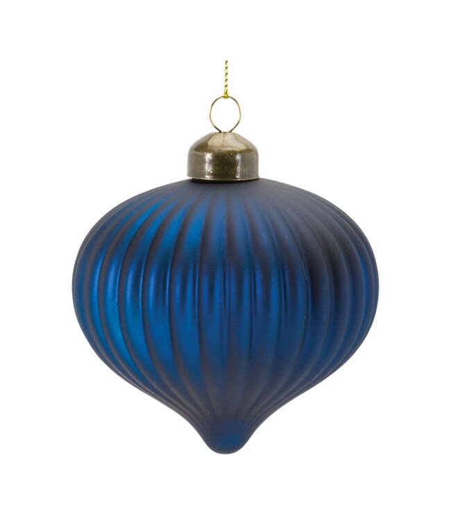 Ribbed Glass Ornament