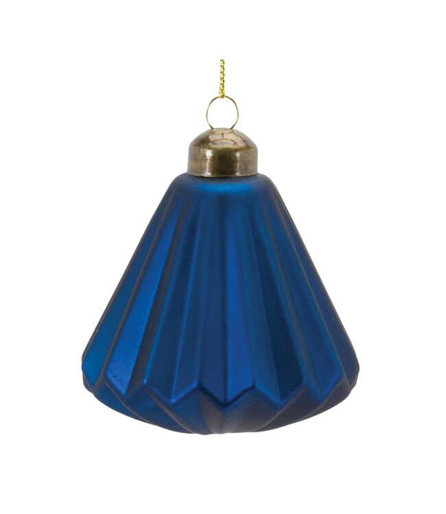 Ribbed Glass Ornament