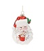 5"H Santa with Cocoa Ornament