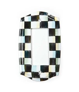 MACKENZIE CHILDS Courtly Check Single Rocker Switch Plate