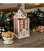 MACKENZIE CHILDS Gingerbread House Ceramic Cookie Jar