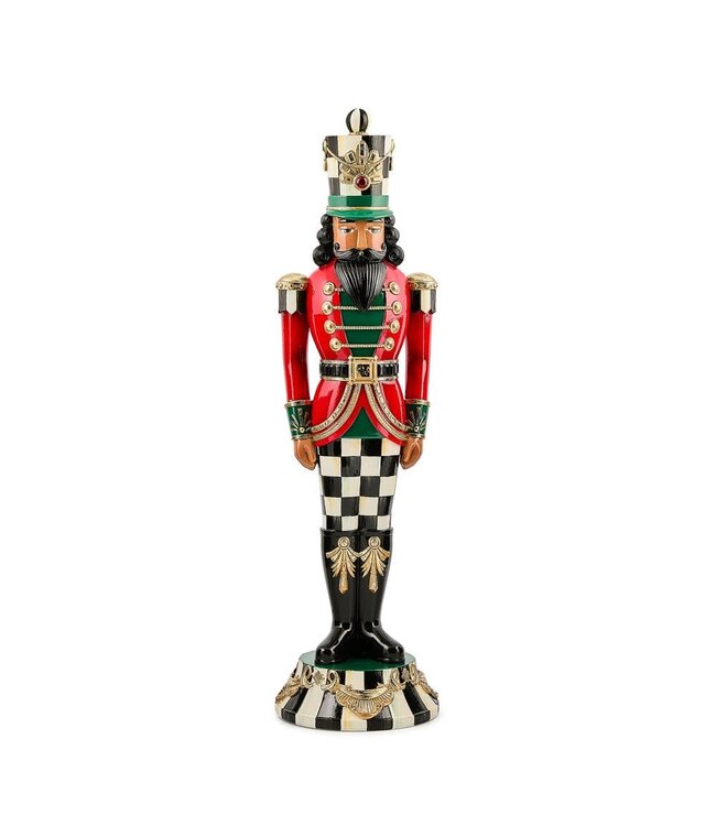 MACKENZIE CHILDS Courtly Classic Resin Black Nutcracker