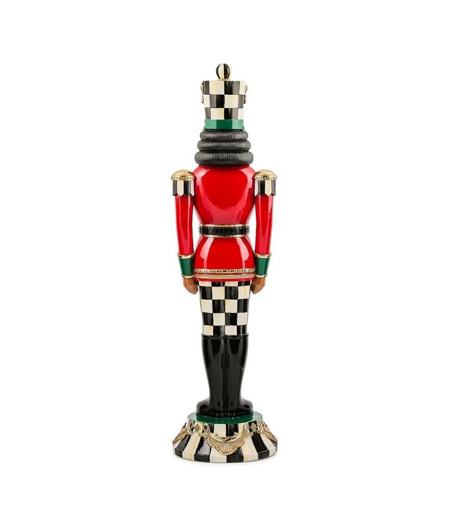 MACKENZIE CHILDS Courtly Classic Resin Black Nutcracker
