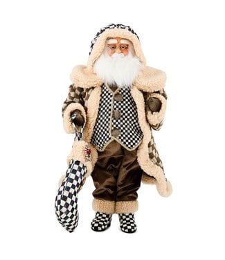 MACKENZIE CHILDS Gingerbread Fabric Santa