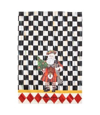 MACKENZIE CHILDS Scottish Santa Dish Towel