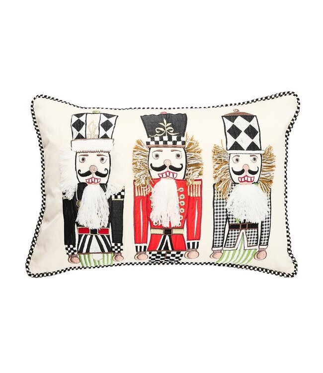 MACKENZIE CHILDS Courtly Nutcracker Lumbar Throw Pillow