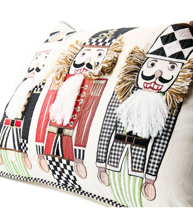 MACKENZIE CHILDS Courtly Nutcracker Lumbar Throw Pillow