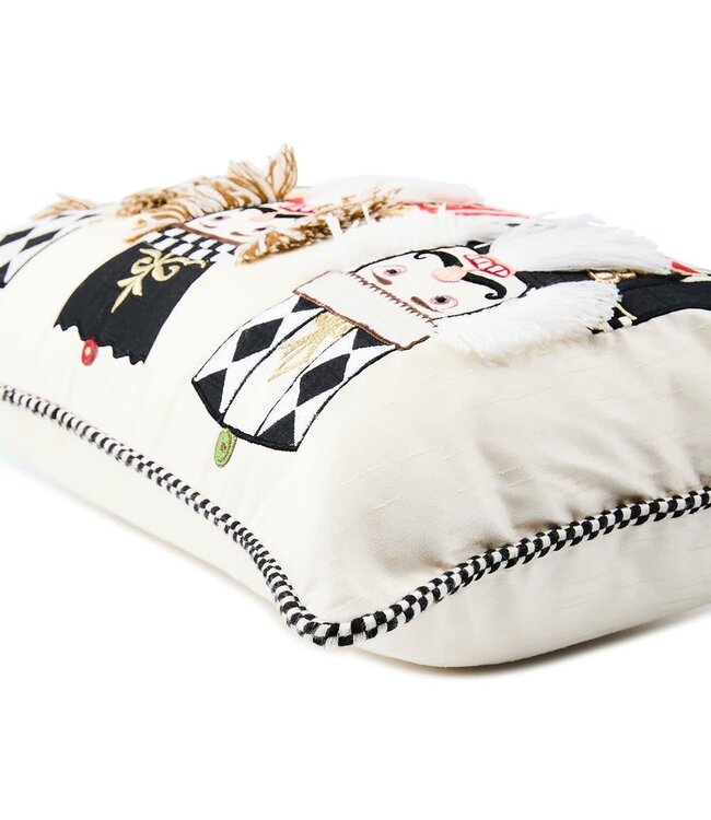 MACKENZIE CHILDS Courtly Nutcracker Lumbar Throw Pillow