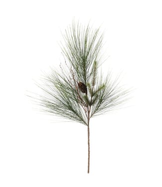 Iced Long Needle Pine Cone Spray