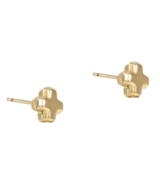 ENEWTON Signature Cross Small Gold Stud - Gold