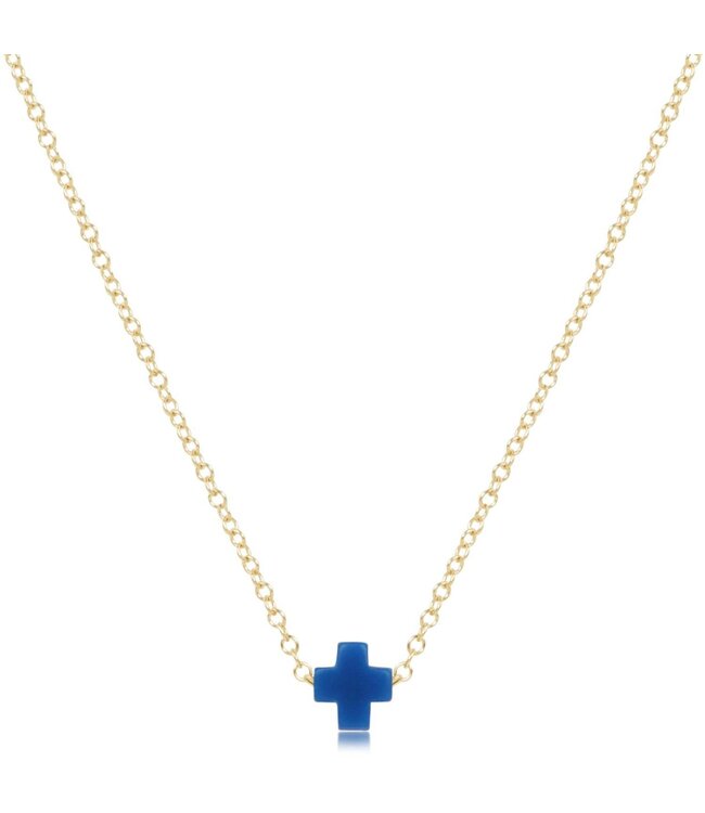ENEWTON 16" Necklace Gold - Signature Cross Small