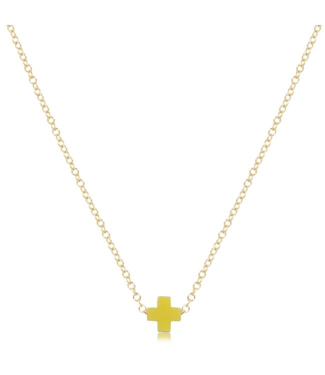 ENEWTON 16" Necklace Gold - Signature Cross Small