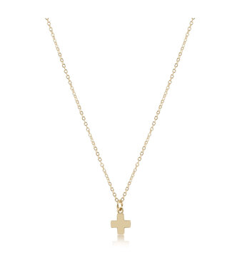 ENEWTON 16" Necklace Gold - Signature Cross Small Gold Charm