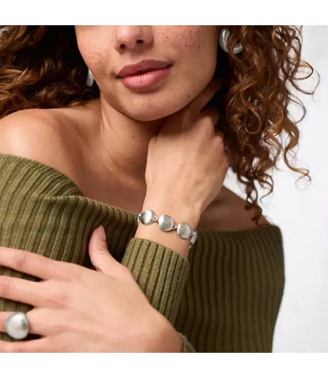 JULIE VOS Solara  link Bracelet Silver