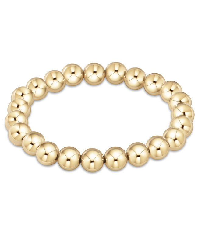 ENEWTON Classic Gold 8mm Bead Bracelet