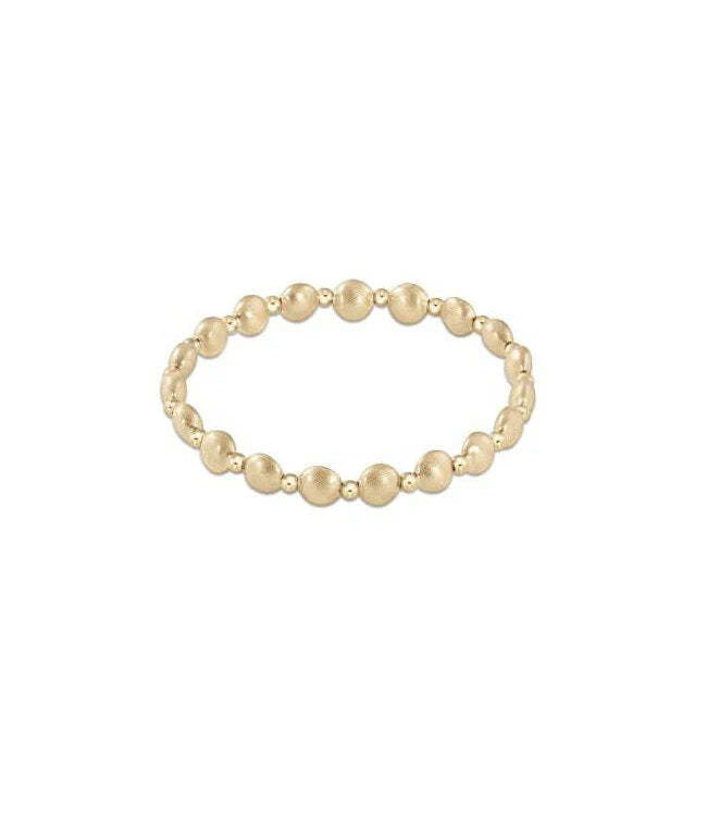 ENEWTON Extends - Honesty Gold Grateful Pattern 6mm Bead Bracelet