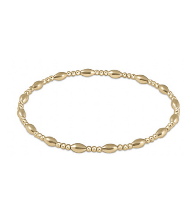ENEWTON Extends - Harmony Sincerity Pattern 2mm Bead Bracelet - Gold