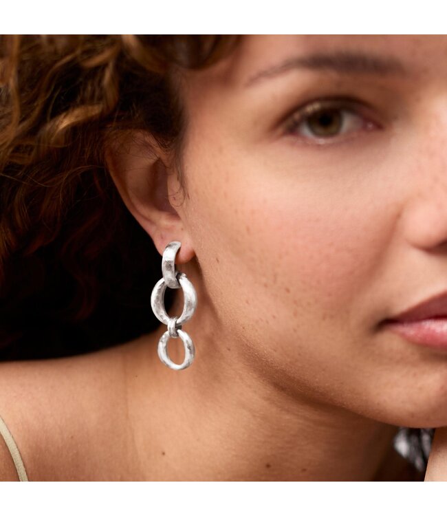 JULIE VOS Solara Orbit Earring - Silver