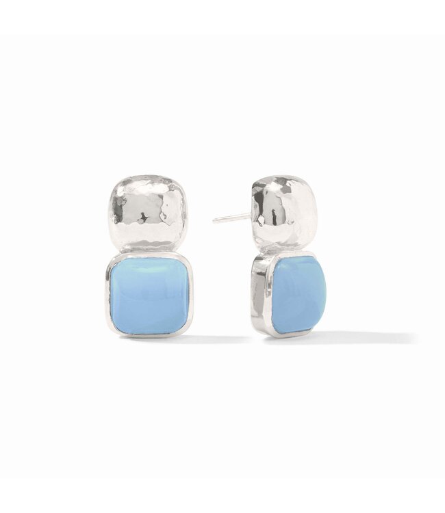 JULIE VOS Catalina Earring - Chalcedony Blue