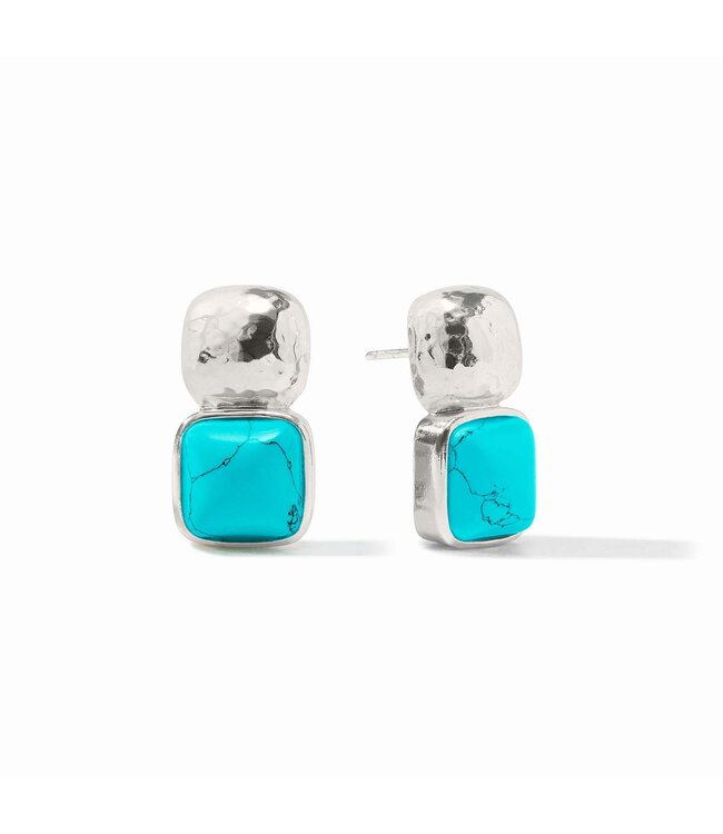 JULIE VOS Catalina Earring - Turquoise Blue
