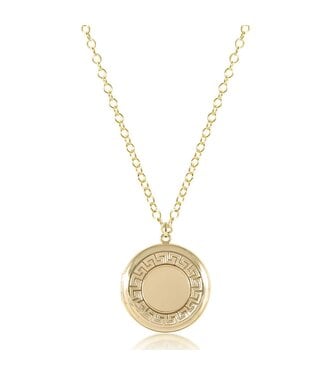 ENEWTON 18" Necklace Gold - Cherish Medium Locket - Gold