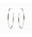 JULIE VOS Crescent Hoop Silver