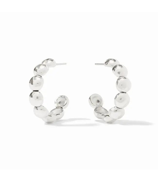JULIE VOS Solara Nova Hoop Silver