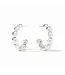 JULIE VOS Solara Nova Hoop Silver