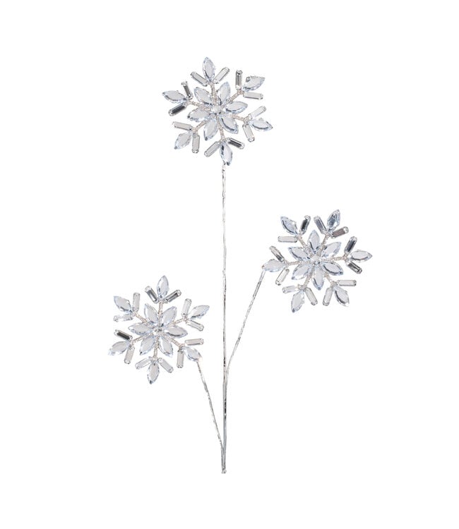 Snowflake Spray 27.5”H Plastic