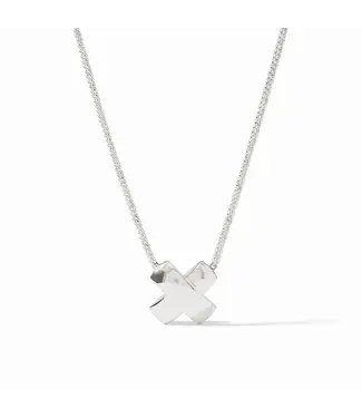JULIE VOS Catalina X Delicate Necklace Silver