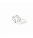 JULIE VOS Catalina X Ring Silver